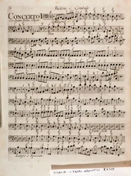 Strona muzycznej partytury The Harmonic Star, Op 3 (Harmonic Inspiration) autorstwa Antonio Vivaldi
