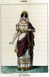 Pauline Viardot - Garcìa (1821-1910), francuska piosenkarka w roli Didona. Opera „” Porzucona Dido”” Saverio Mercadante