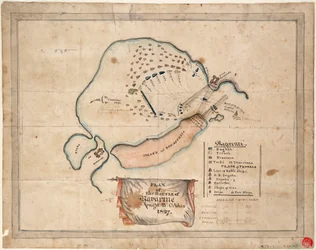 Plan bitwy pod Navarino, 21 października 1827 r.