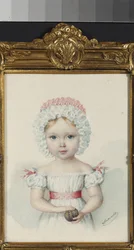 „Portret Wielkiej Księżnej Marii Nikołajewnej (1819-1876) córki cara Mikołaja I Rosji”” (Wielka Księżna Maria Nikołajewna (1819-1876)) Akwarela ze zbiorów prywatnych z lat 20. XIX wieku