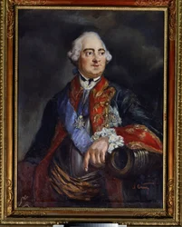 Portret matematyka Leonarda Eulera (1707-1783) (Portret matematyka Leonharda Eulera). Anonimowe malowanie. Olej na płótnie, 79 x 69,5 cm