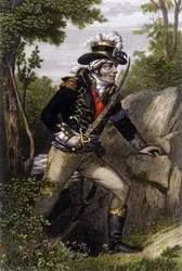 Całopostaciowy portret przywódcy szuanów François Athanase