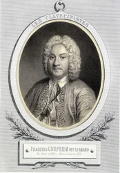 Portret w medalionie François Couperin dit Le Grand, b.d. XIX w.