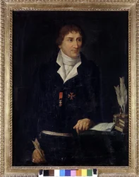 Portret Alessandro Verri, brat Pietro Verri (1728 - 1797). Anonimowy. 18 wiek. Willa Sornani w Zurychu.