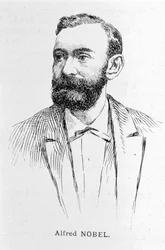Portret Alfreda Nobla (1833 - 1896), szwedzkiego przemysłowca i chemika.