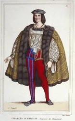 Portret Karola II z Amboise (1473-1511) Pana Chaumont.