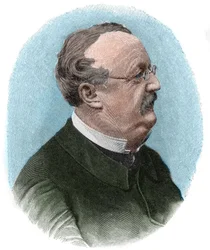 Portret Conrada (Konrada) Ferdinanda Meyera (1825-1898) szwajcarskiego poety i pisarza w języku niemieckim.