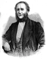 Portret doktora Joberta de Lamballe (1799-1867) francuskiego chirurga. Grawerowanie w „”Wspaniałym wszechświecie””