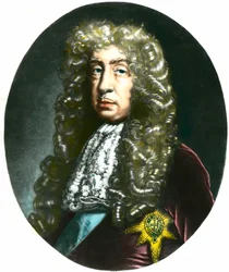 Portret księcia i hrabiego Jana de Lauderdale (1616-1682), szkockiego polityka. Rycina z XIX wieku, kolekcja prywatna