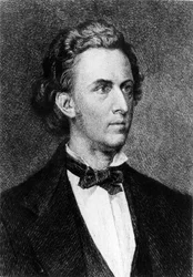 Portret Fryderyka Chopina (1810 - 1849), polskiego kompozytora.
