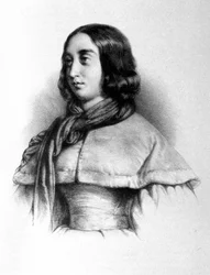 Portret George Sand (Aurore Dupin, Baronne Dudevant) (1804-1876).