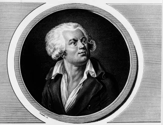 Portret Georgesa Jacquesa Dantona, prawnika konwencjonalnego (1759-1794). Grawer w „”Kompletny zbiór obrazów historycznych rewolucji francuskiej, w trzech tomach.””” 1804.