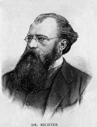 Portret niemieckiego dyrygenta Hansa Richtera (1843 - 1916).