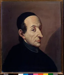 Portret Giovenale Sacchi (1726-1789) włoskiego muzykologa Anonimowe malarstwo. 18 wiek. Bolonia, Muzeum Miejskie