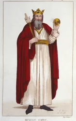 Portret Hugues I Capet (ok. 941 - 996), księcia Francji, a następnie króla Francji.