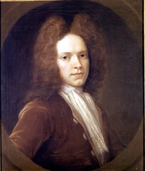 Portret Johna Christophera Pepuscha (1667 - 1752) Brytyjski kompozytor.
