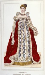 Portret Józefiny – Beauharnais Bonaparte (1763 - 1814), Cesarz francuskiej ryciny z 1830 r.