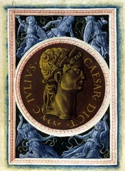 Portret Juliusza Cezara - w „Ilustrowanych ludziach” Svetonio