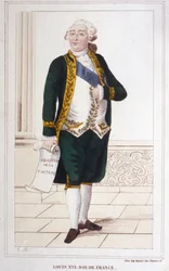 Portret Ludwika XVI (1754 - 1793) Rycina z 1830 r.