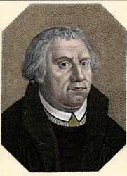 Portret Marcina Lutra (1483-1546) Niemiecki reformator religijny.