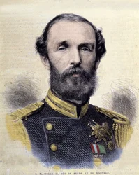 Portret Oscara II (1829-1907), króla Szwecji i Norwegii.