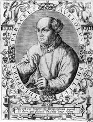 Portret Philippa Aureolus Theophrastus Bombast von Hohenheim Paracelsus