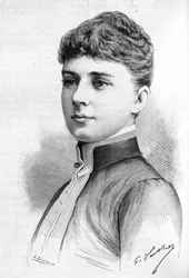 Portret księżniczki Ebby Munck, żony księcia Oscara II Szwecji w 1888 roku.