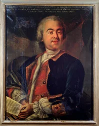 Portret Riccardo Broschiego, włoskiego kompozytora (malarstwo