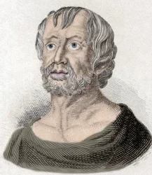 Portret Lucjusza Annaeusza Seneki (4 pne-65 ne JC), filozofa szkoły stoickiej, dramaturga i rzymskiego męża stanu.