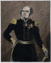 Portret Sir Johna Franklina (1786-1847) oficera marynarki i brytyjskiego odkrywcy.