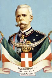Portret Umberto 1. króla Włoch (Humbert I