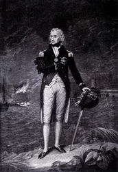 Portret wicehrabiego Horatio Nelsona (1758 - 1805), admirała brytyjskiego.