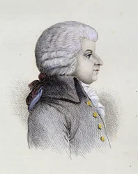 Portret Wolfganga Amadeusza Mozarta (1756-1791) młody - grawer
