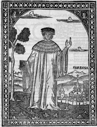 Portret włoskiego poety Francesco Petrarca (Petrarque