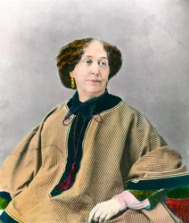 Portret pisarki George Sand (1804-1876) Aurore Dupin, baronowa Dudevant