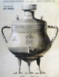 Samowar Rosyjski - litografia