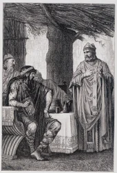 Święty Grzegorz z Tours (538-594) sprzeciwił się Chilpericowi I (539-584) królowi Neustrii.