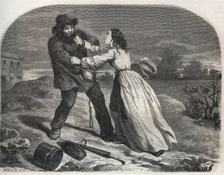 Zabójca dobrego Martina Dumollarda (1810-1862), seryjny morderca z XIX wieku, w Ain