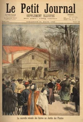 Nowa rotunda bestii w ogrodzie roślin w Paryżu. Grawer w „”Le petit journal”” 31.03.1895. Kolekcja Selvy.