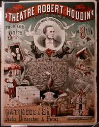 Plakat teatralny Robert Houdin, ok. 1860-75 (plakat)