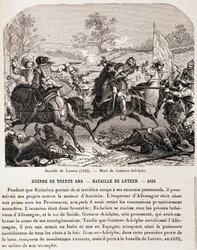 Wojna 30 lat: Bitwa pod Lutzen (1632) i śmierć Gustawa Adolphe. - w „L