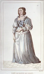 portret Henriette-Marie z Francji. Paryż
