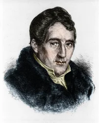 portret niemieckiego kompozytora Louisa Spohra (1784-1859).