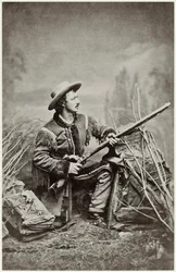 John Baker Omohundro lepiej znany jako „Texas Jack”, kowboj i zwiadowca z Armii Konfederatów