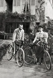 Pierre i Maria Curie w swoim ogrodzie