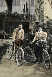 Pierre i Maria Curie w swoim ogrodzie