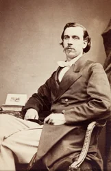 Portret Allana Foli, ok. 1860 r. (zdjęcie czarno-białe)