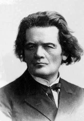 Portret Antona Rubinsteina (1829-1894), rosyjskiego pianisty i kompozytora.