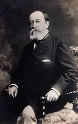 Portret Camille Saint Saens (zdjęcie czarno-białe)