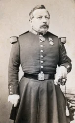 Portret generała Plombina XIX-wieczna fotografia